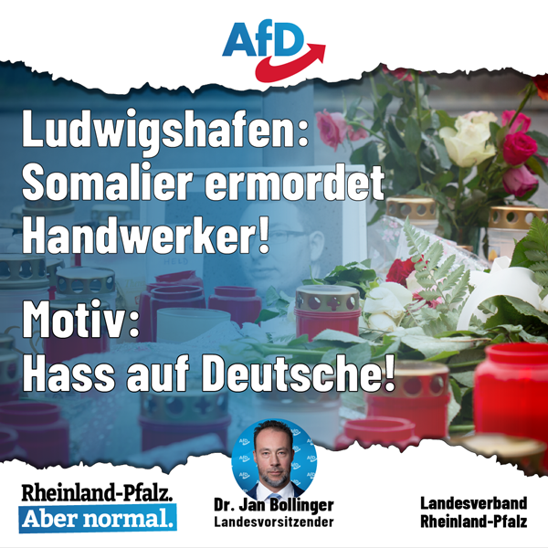 Hass auf Deutsche: Somalier ermordete Handwerker in Ludwigshafen!