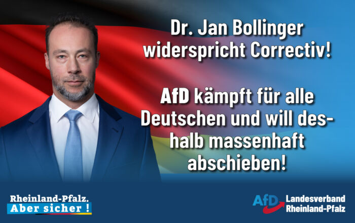 Jan Bollinger vor der Deutschlandfahne